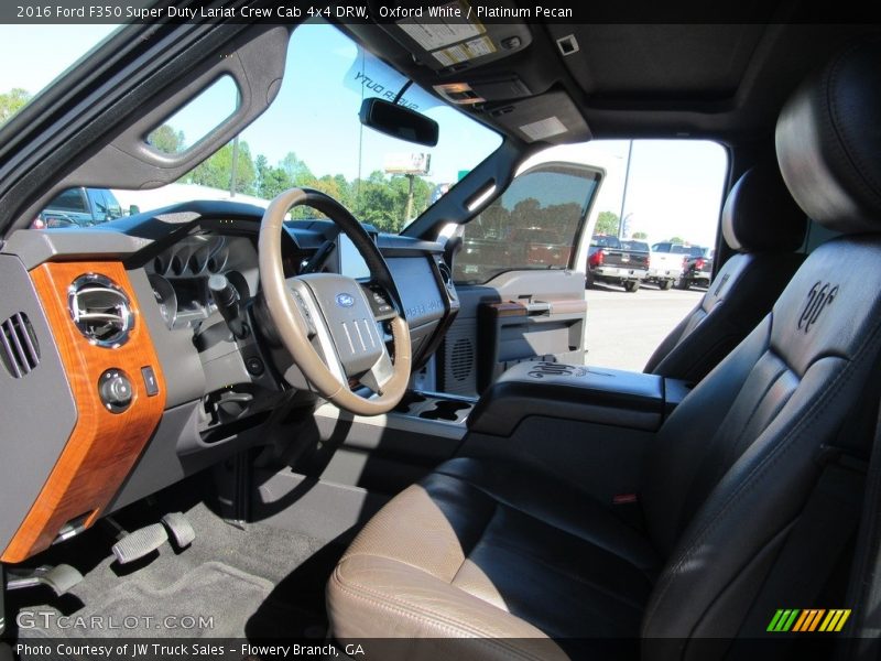 Oxford White / Platinum Pecan 2016 Ford F350 Super Duty Lariat Crew Cab 4x4 DRW