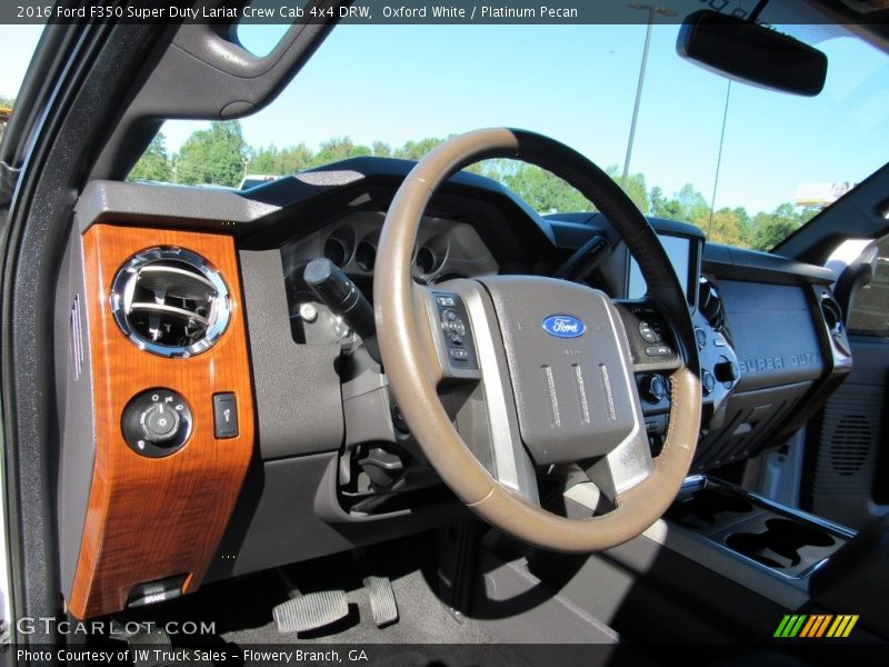 Oxford White / Platinum Pecan 2016 Ford F350 Super Duty Lariat Crew Cab 4x4 DRW
