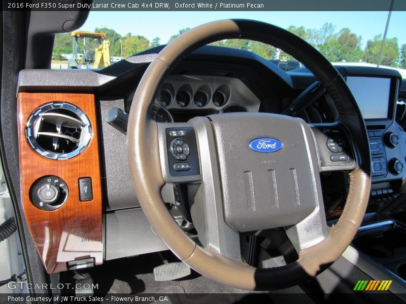 Oxford White / Platinum Pecan 2016 Ford F350 Super Duty Lariat Crew Cab 4x4 DRW