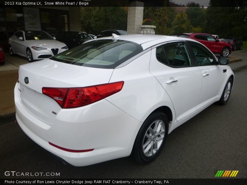 Snow White Pearl / Beige 2013 Kia Optima LX