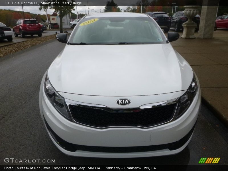 Snow White Pearl / Beige 2013 Kia Optima LX