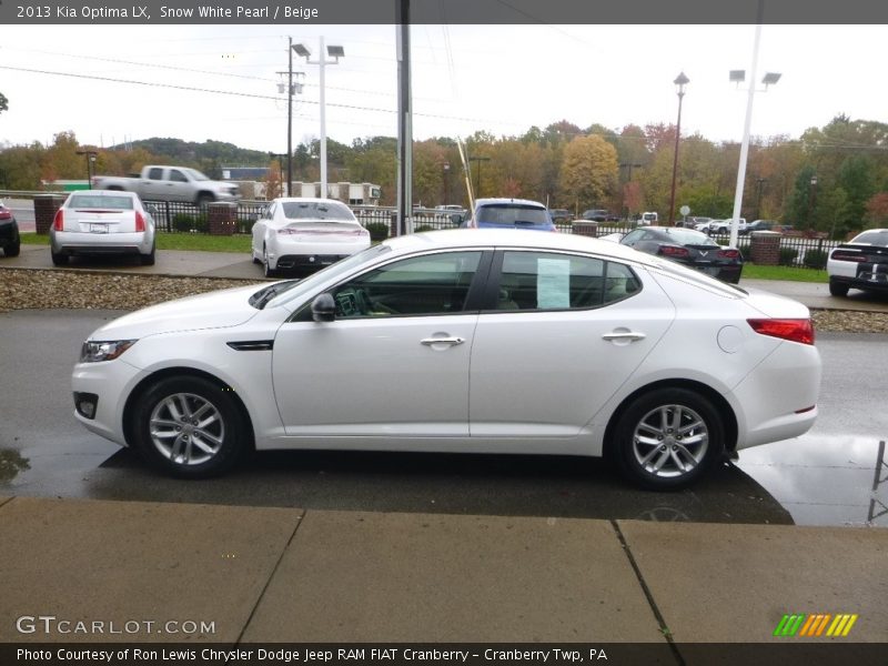 Snow White Pearl / Beige 2013 Kia Optima LX