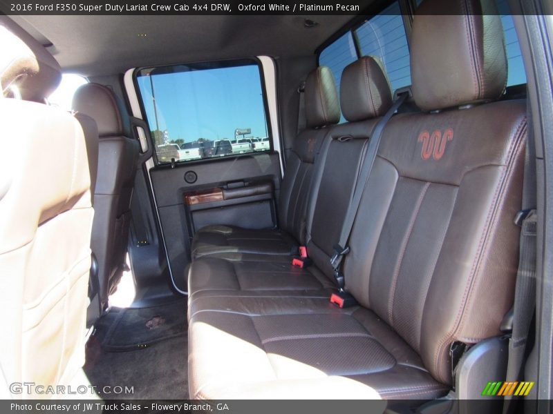 Oxford White / Platinum Pecan 2016 Ford F350 Super Duty Lariat Crew Cab 4x4 DRW