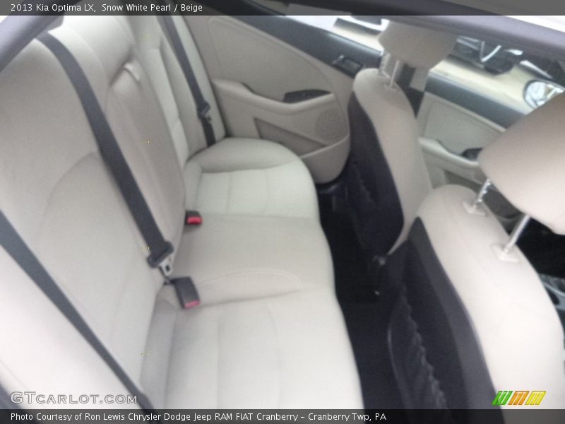 Snow White Pearl / Beige 2013 Kia Optima LX
