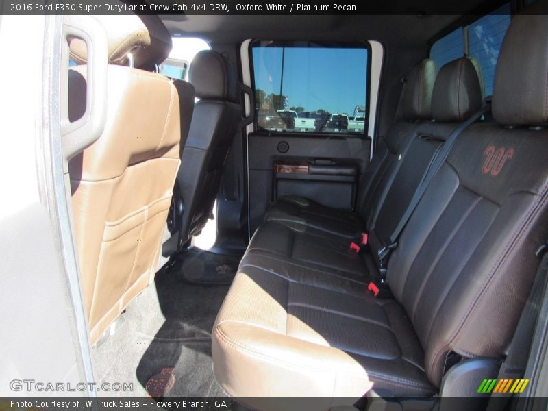 Oxford White / Platinum Pecan 2016 Ford F350 Super Duty Lariat Crew Cab 4x4 DRW