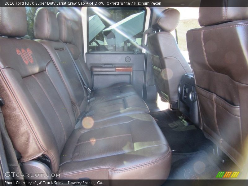 Oxford White / Platinum Pecan 2016 Ford F350 Super Duty Lariat Crew Cab 4x4 DRW