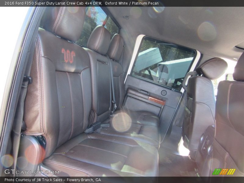 Oxford White / Platinum Pecan 2016 Ford F350 Super Duty Lariat Crew Cab 4x4 DRW