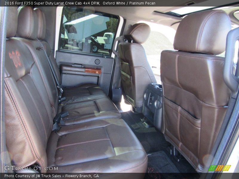 Oxford White / Platinum Pecan 2016 Ford F350 Super Duty Lariat Crew Cab 4x4 DRW