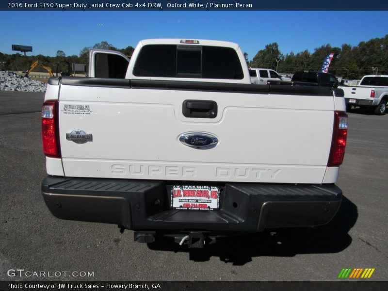 Oxford White / Platinum Pecan 2016 Ford F350 Super Duty Lariat Crew Cab 4x4 DRW