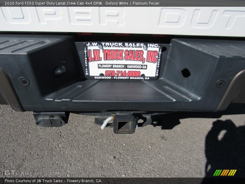 Oxford White / Platinum Pecan 2016 Ford F350 Super Duty Lariat Crew Cab 4x4 DRW
