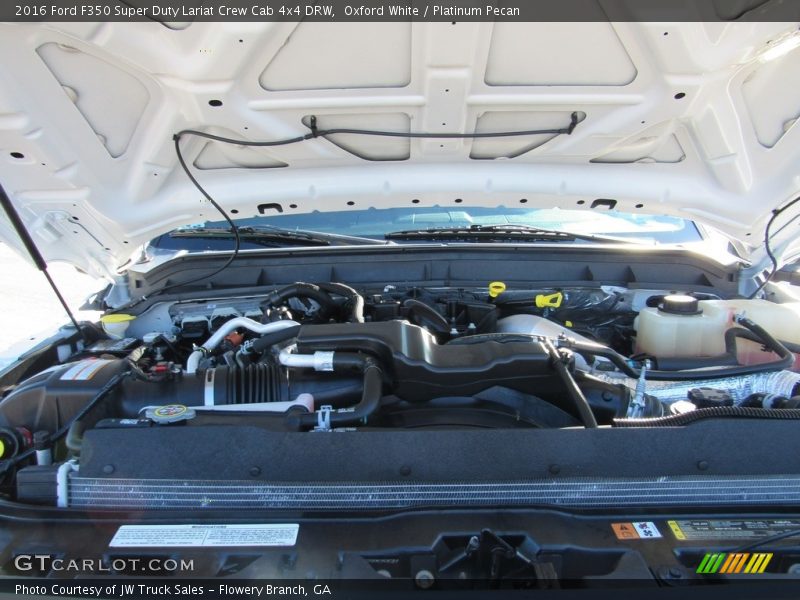 Oxford White / Platinum Pecan 2016 Ford F350 Super Duty Lariat Crew Cab 4x4 DRW