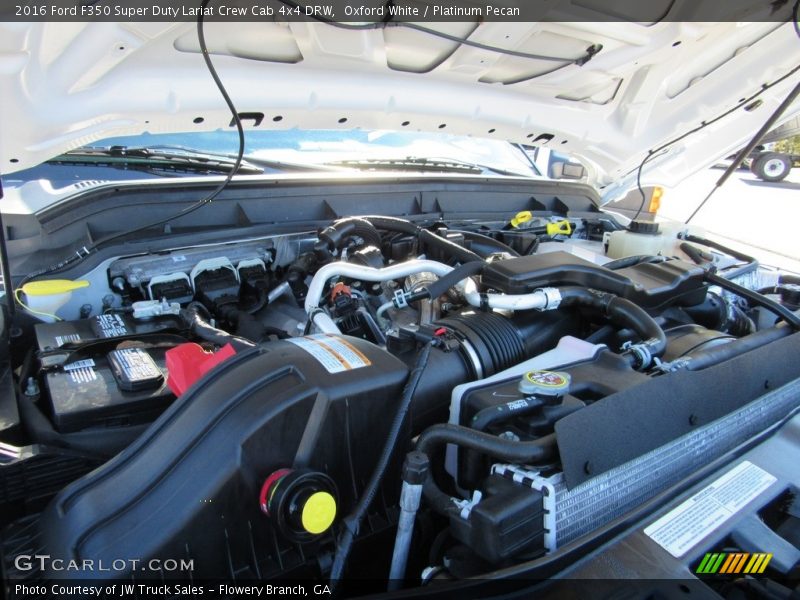 Oxford White / Platinum Pecan 2016 Ford F350 Super Duty Lariat Crew Cab 4x4 DRW
