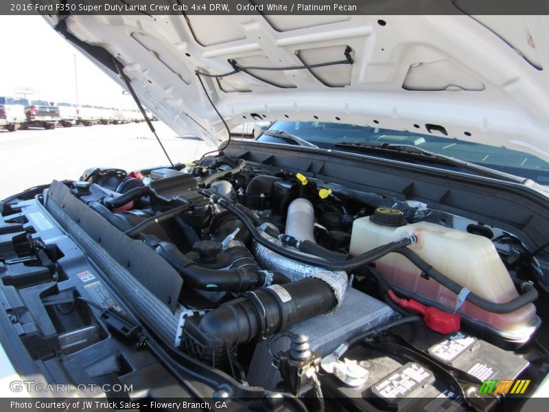 Oxford White / Platinum Pecan 2016 Ford F350 Super Duty Lariat Crew Cab 4x4 DRW