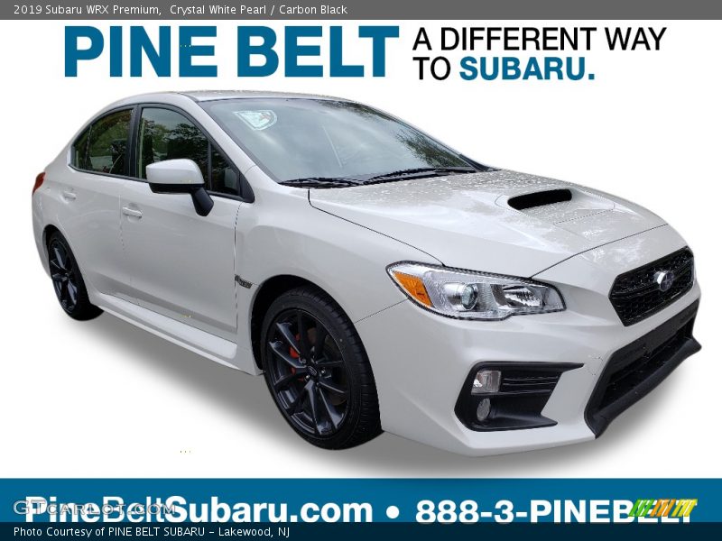 Crystal White Pearl / Carbon Black 2019 Subaru WRX Premium