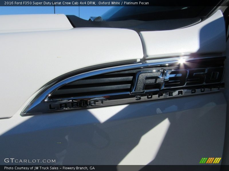 Oxford White / Platinum Pecan 2016 Ford F350 Super Duty Lariat Crew Cab 4x4 DRW