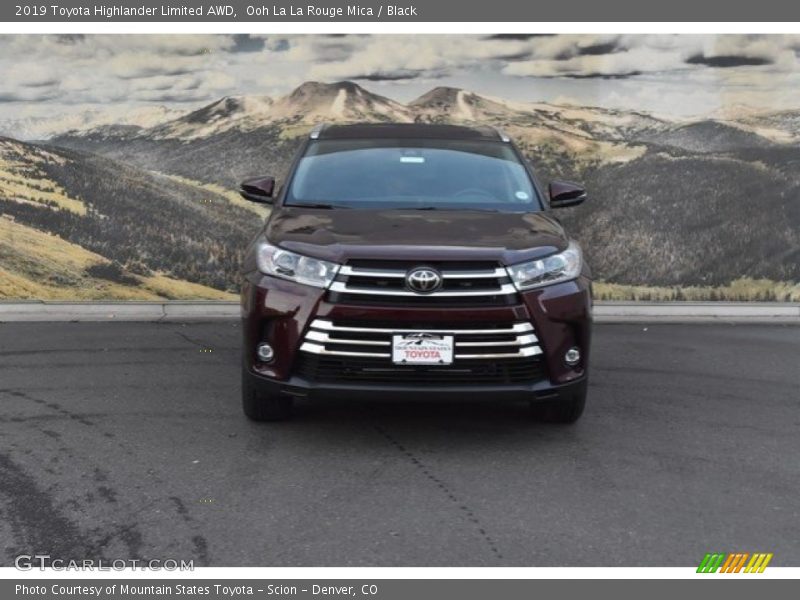 Ooh La La Rouge Mica / Black 2019 Toyota Highlander Limited AWD