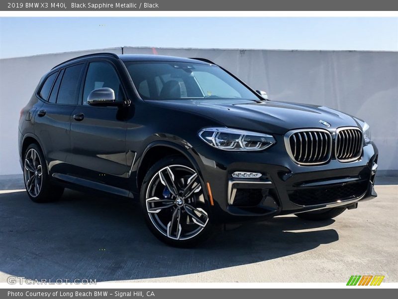 Black Sapphire Metallic / Black 2019 BMW X3 M40i
