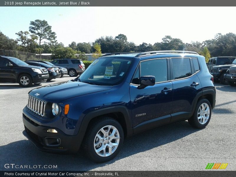Jetset Blue / Black 2018 Jeep Renegade Latitude