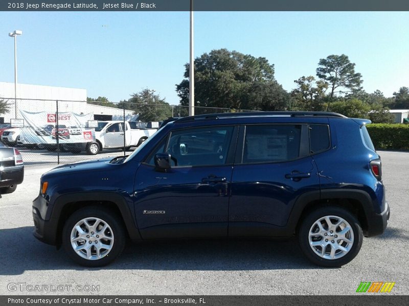 Jetset Blue / Black 2018 Jeep Renegade Latitude