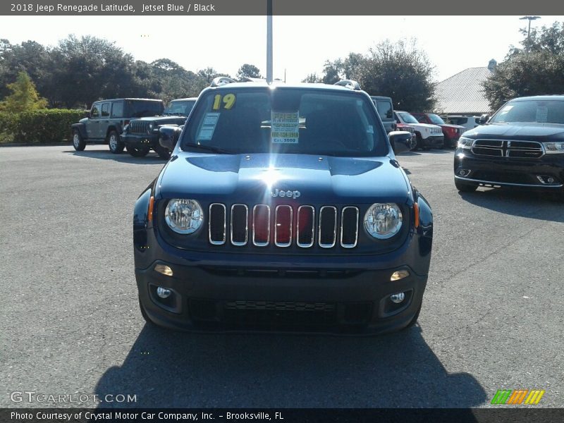 Jetset Blue / Black 2018 Jeep Renegade Latitude