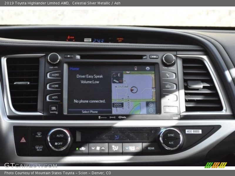 Celestial Silver Metallic / Ash 2019 Toyota Highlander Limited AWD