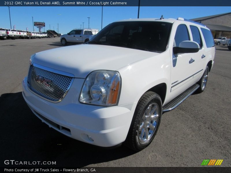 Summit White / Cocoa/Light Cashmere 2012 GMC Yukon XL Denali AWD