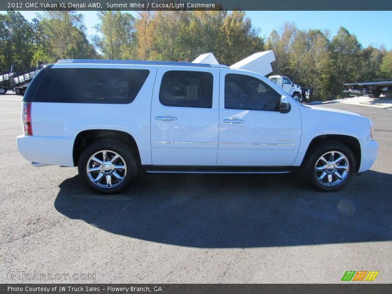 Summit White / Cocoa/Light Cashmere 2012 GMC Yukon XL Denali AWD