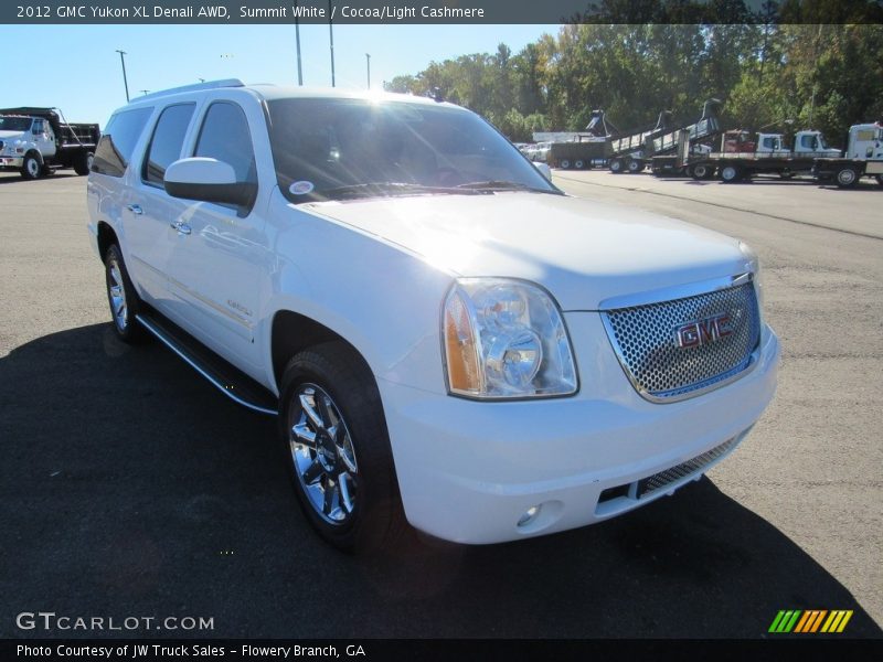 Summit White / Cocoa/Light Cashmere 2012 GMC Yukon XL Denali AWD