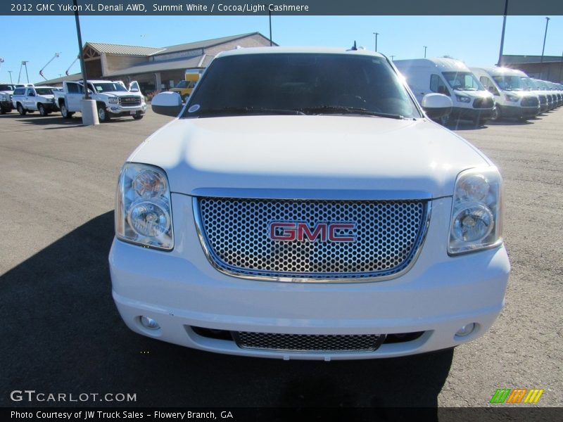 Summit White / Cocoa/Light Cashmere 2012 GMC Yukon XL Denali AWD