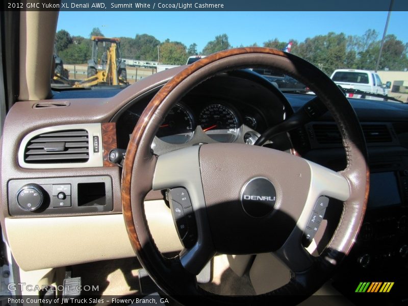 Summit White / Cocoa/Light Cashmere 2012 GMC Yukon XL Denali AWD