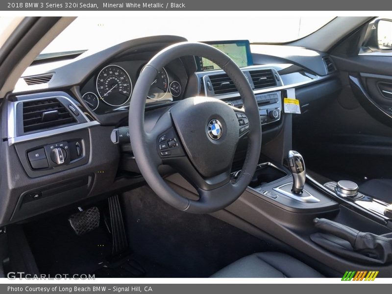 Mineral White Metallic / Black 2018 BMW 3 Series 320i Sedan