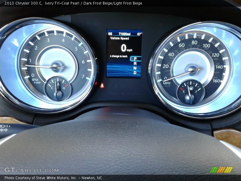 Ivory Tri-Coat Pearl / Dark Frost Beige/Light Frost Beige 2013 Chrysler 300 C