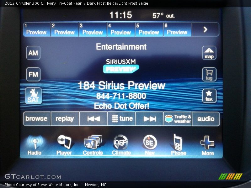 Ivory Tri-Coat Pearl / Dark Frost Beige/Light Frost Beige 2013 Chrysler 300 C