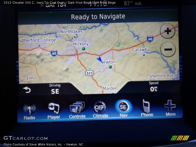 Ivory Tri-Coat Pearl / Dark Frost Beige/Light Frost Beige 2013 Chrysler 300 C