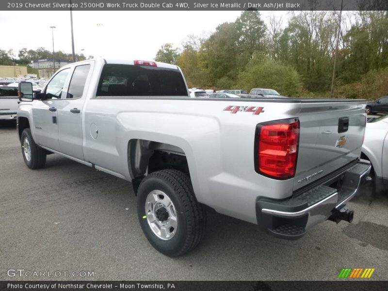 Silver Ice Metallic / Dark Ash/Jet Black 2019 Chevrolet Silverado 2500HD Work Truck Double Cab 4WD