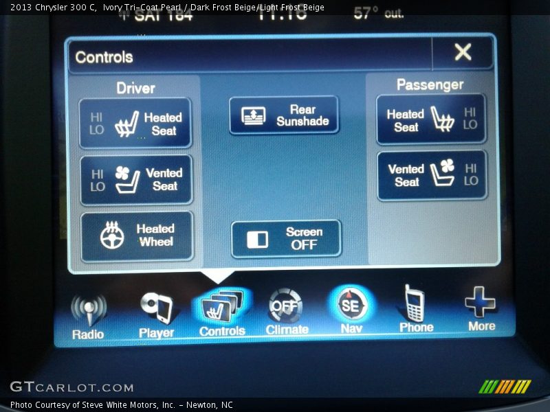 Ivory Tri-Coat Pearl / Dark Frost Beige/Light Frost Beige 2013 Chrysler 300 C