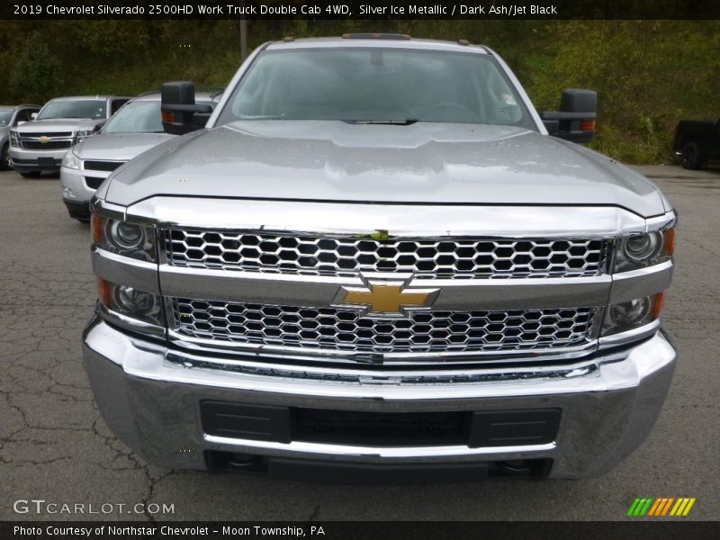 Silver Ice Metallic / Dark Ash/Jet Black 2019 Chevrolet Silverado 2500HD Work Truck Double Cab 4WD