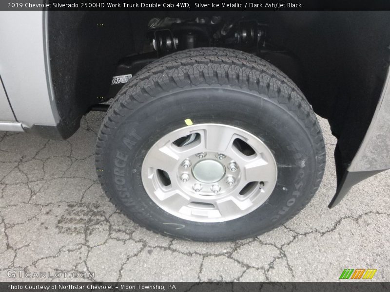 Silver Ice Metallic / Dark Ash/Jet Black 2019 Chevrolet Silverado 2500HD Work Truck Double Cab 4WD