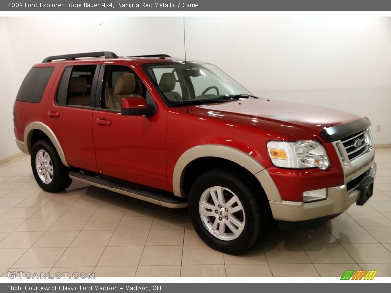 Sangria Red Metallic / Camel 2009 Ford Explorer Eddie Bauer 4x4