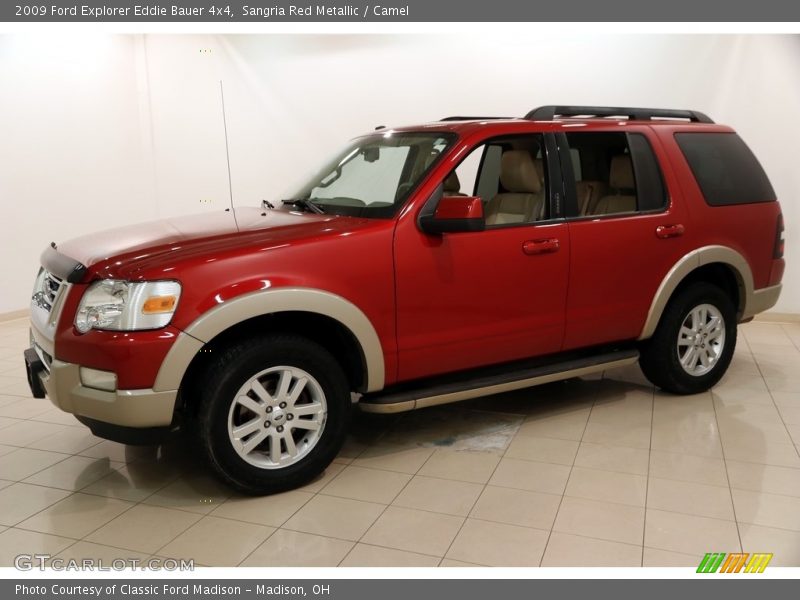 Sangria Red Metallic / Camel 2009 Ford Explorer Eddie Bauer 4x4