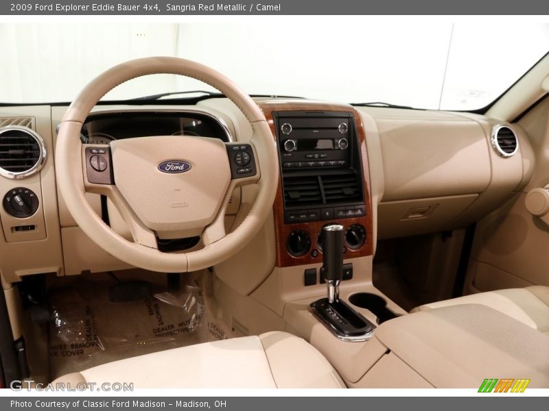 Sangria Red Metallic / Camel 2009 Ford Explorer Eddie Bauer 4x4