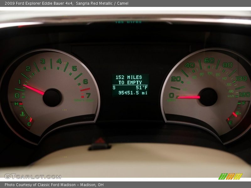 Sangria Red Metallic / Camel 2009 Ford Explorer Eddie Bauer 4x4