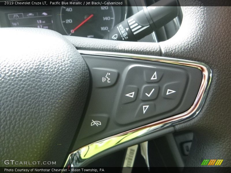 Pacific Blue Metallic / Jet Black/­Galvanized 2019 Chevrolet Cruze LT