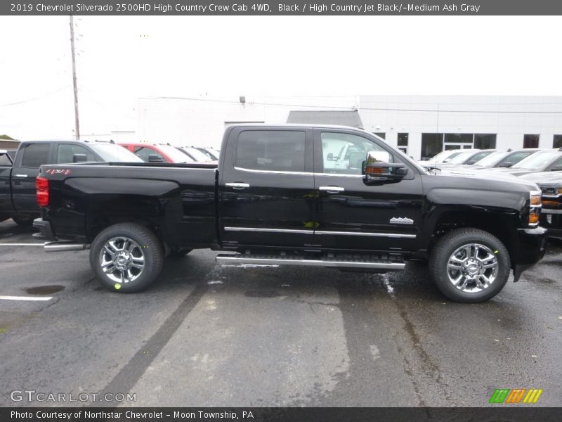 Black / High Country Jet Black/­Medium Ash Gray 2019 Chevrolet Silverado 2500HD High Country Crew Cab 4WD