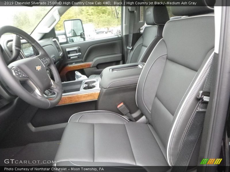 Black / High Country Jet Black/­Medium Ash Gray 2019 Chevrolet Silverado 2500HD High Country Crew Cab 4WD