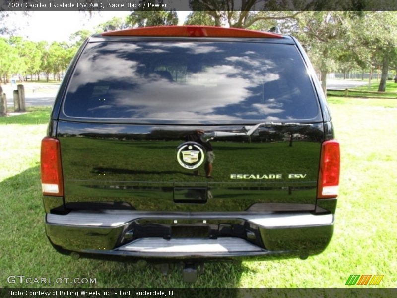 Sable Black / Pewter 2003 Cadillac Escalade ESV AWD