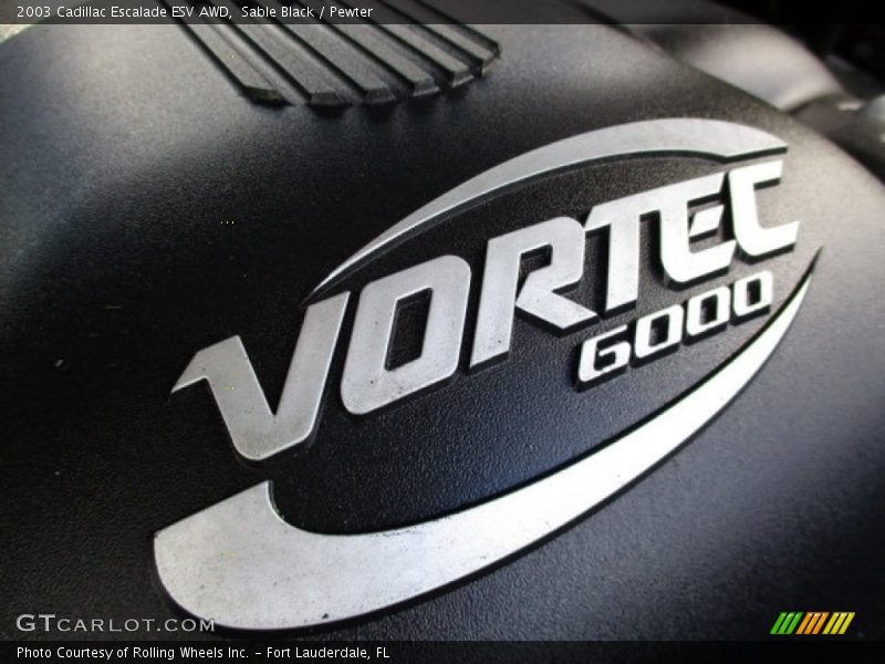 Sable Black / Pewter 2003 Cadillac Escalade ESV AWD