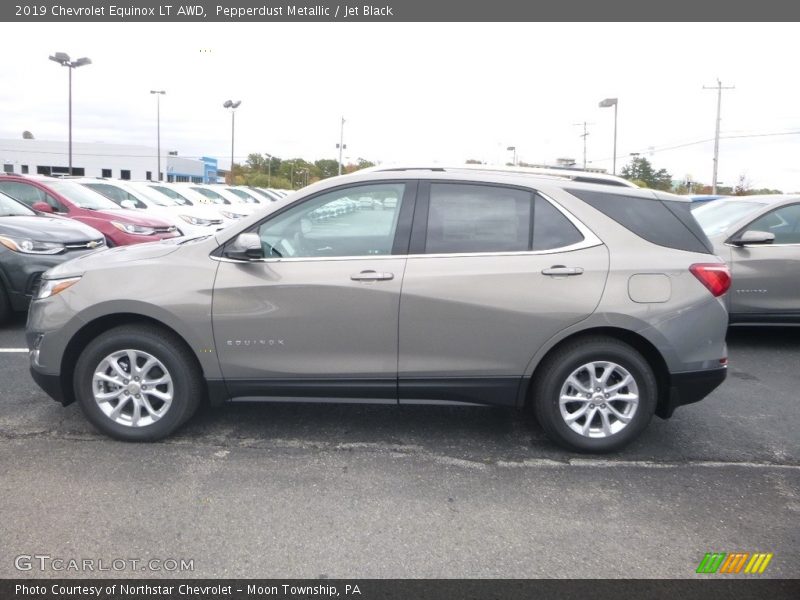 Pepperdust Metallic / Jet Black 2019 Chevrolet Equinox LT AWD