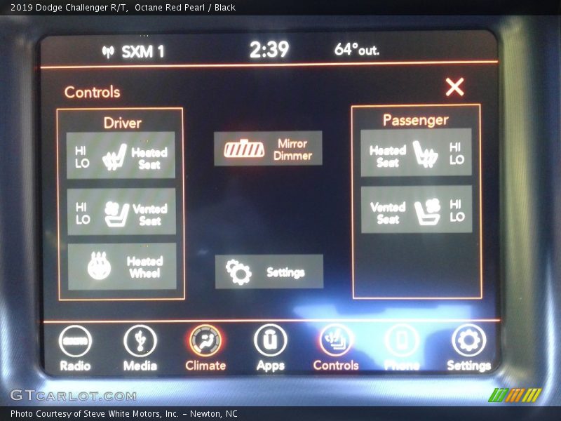 Octane Red Pearl / Black 2019 Dodge Challenger R/T