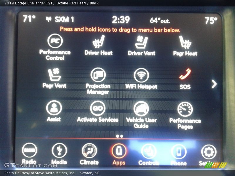 Octane Red Pearl / Black 2019 Dodge Challenger R/T